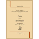 OEUVRES COMPLÈTES. POÉSIE. VOLUME I