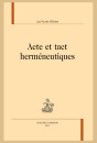 ACTE ET TACT HERMÉNEUTIQUES