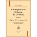CORRESPONDANCE LITTÉRAIRE DE KARLSRUHE. TOME VII. (15 JANVIER 1778 - 31 DÉCEMBRE 1780)