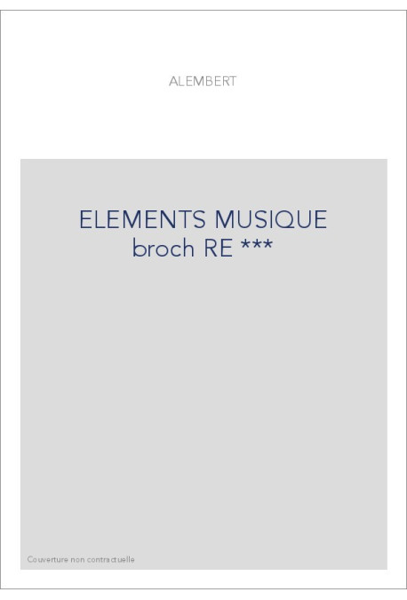 ELEMENTS MUSIQUE broch RE ***