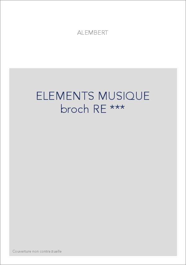 ELEMENTS MUSIQUE broch RE ***