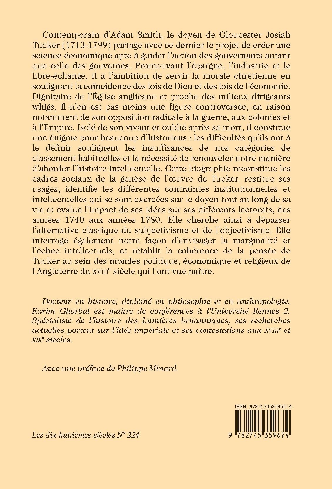 JOSIAH TUCKER, OU DIEU CONTRE L'EMPIRE