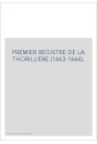 PREMIER REGISTRE DE LA THORILLIÈRE (1663-1664).