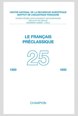 LE FRANÇAIS PRÉCLASSIQUE 25