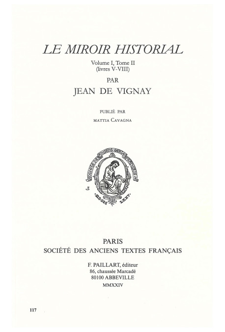 LE MIROIR HISTORIAL, TOME II  (LIVRES V-VIII)