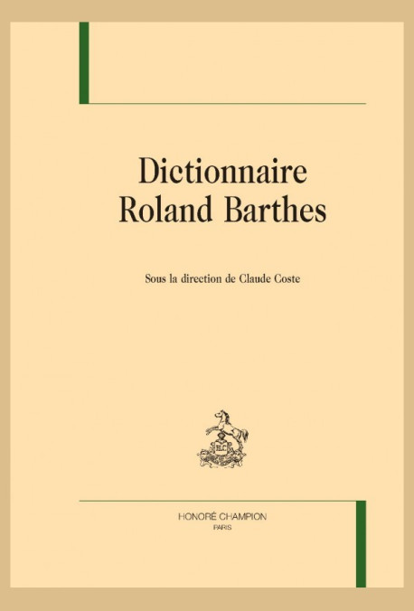 DICTIONNAIRE ROLAND BARTHES