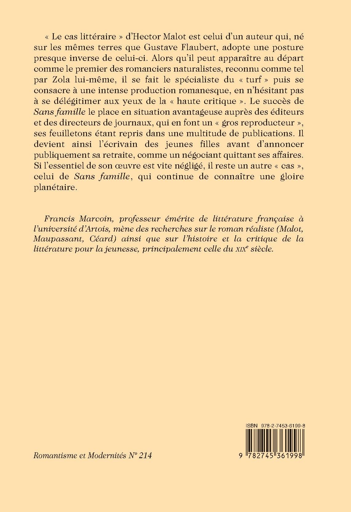 LE CAS LITTÉRAIRE DE M. HECTOR MALOT