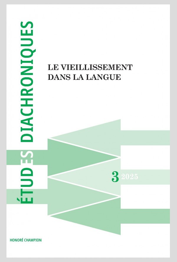 ÉTUDES DIACHRONIQUES N°3, 2025