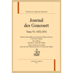JOURNAL DES GONCOURT.  TOME VI :  1872-1874