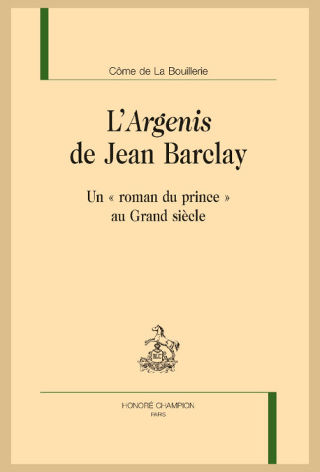 L'"ARGENIS" DE JEAN BARCLAY