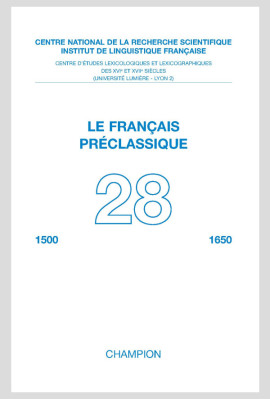 LE FRANÇAIS PRÉCLASSIQUE 28