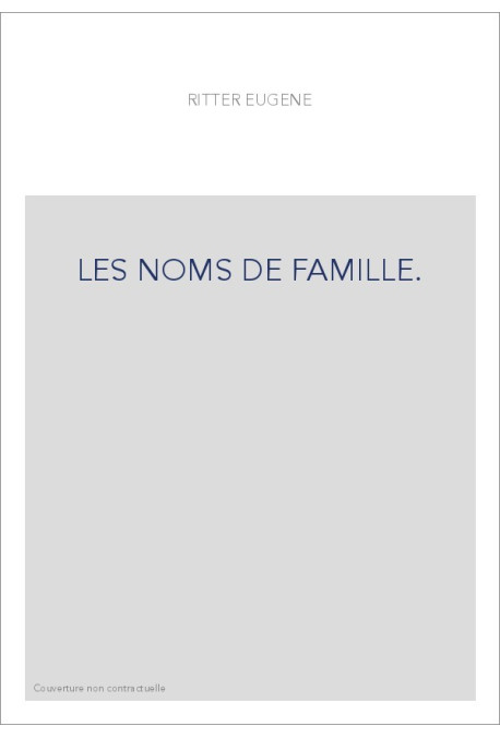 LES NOMS DE FAMILLE.