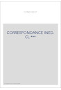 CORRESPONDANCE INED. CL ***